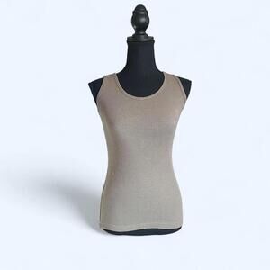 Mandee vintage Y2K ribbed army green tank top Size Small